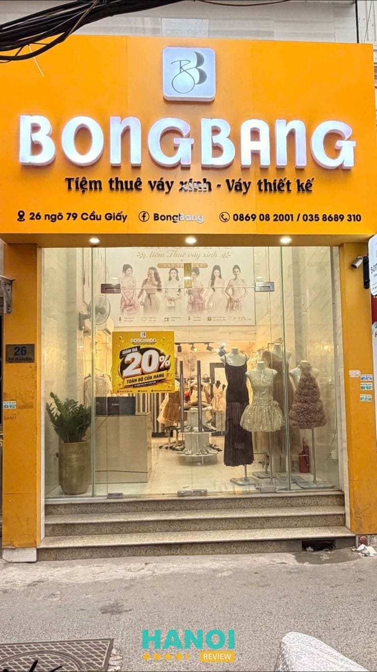 BONGBANG - shop cho thuê váy ở Cầu Giấy