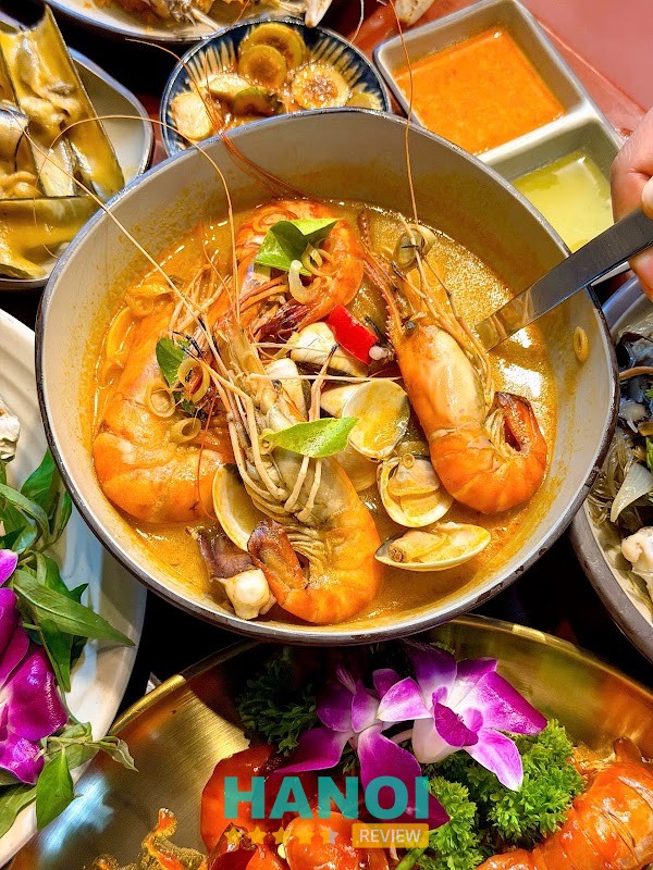 Món ăn tại Mê Hải Sản Đống Đa
