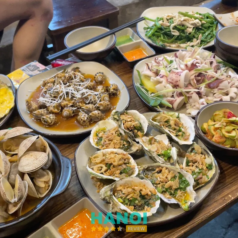 Hải sản chế biến tại Mê Hải Sản