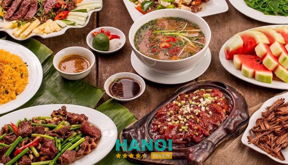 Món phở trâu tại Trâu Ngon Quá